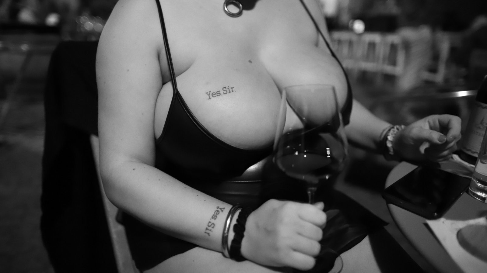 ‘Yes, Sir.’ tattoo; SFW crop